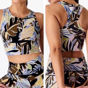 NWT Sweaty Betty power frame workout vest green paper leaf XS